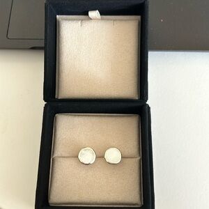 Ippolita Small Flat Stud Earrings in Sterling Silver
